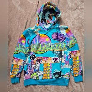 SugarHill Men’s Hooded Sweatshirt Lucid Dreams Riptide Size Small